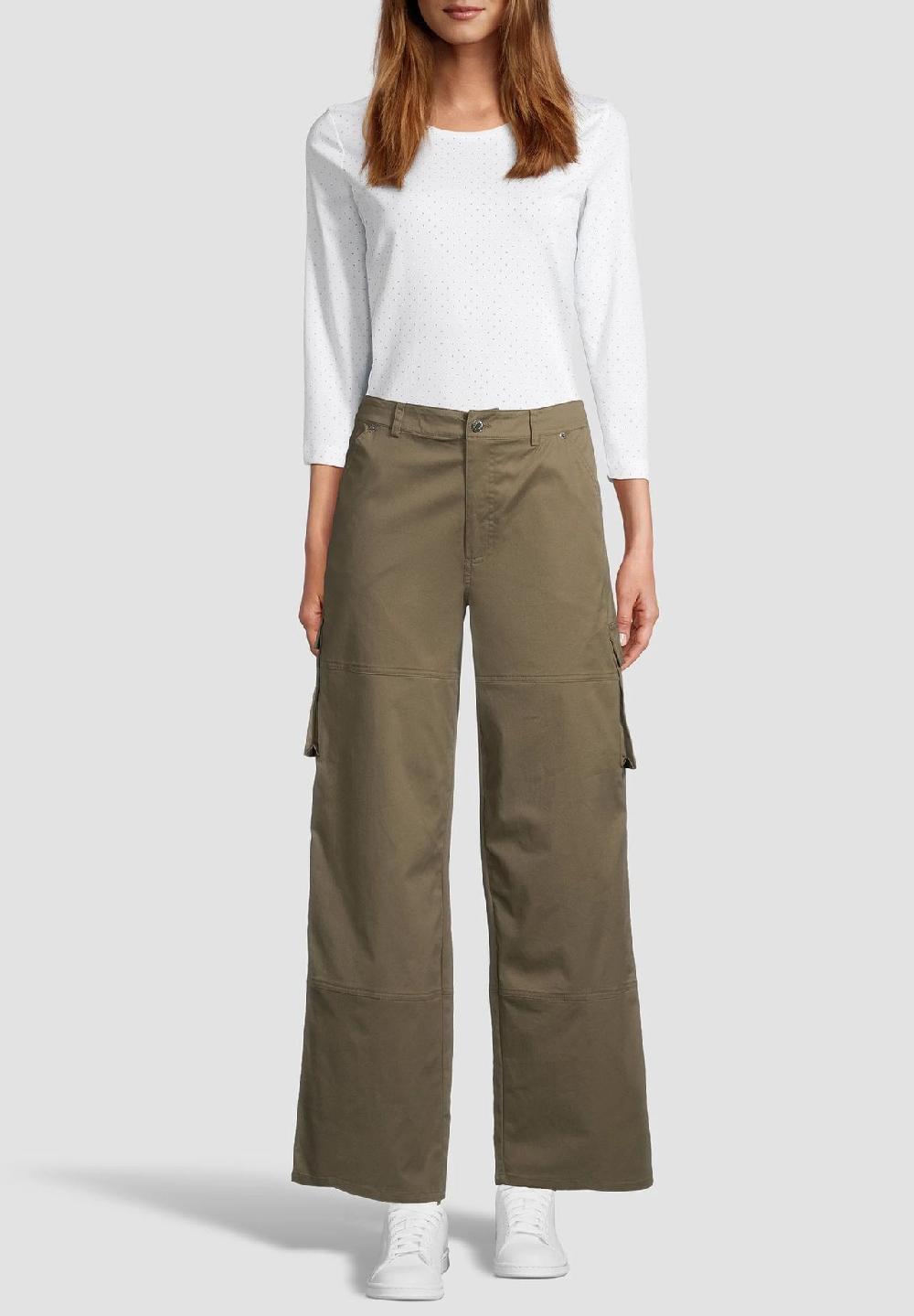 MANGUUN Cargohose Baumwolle-Stretch knöchellang für Damen Begrenztes Angebot