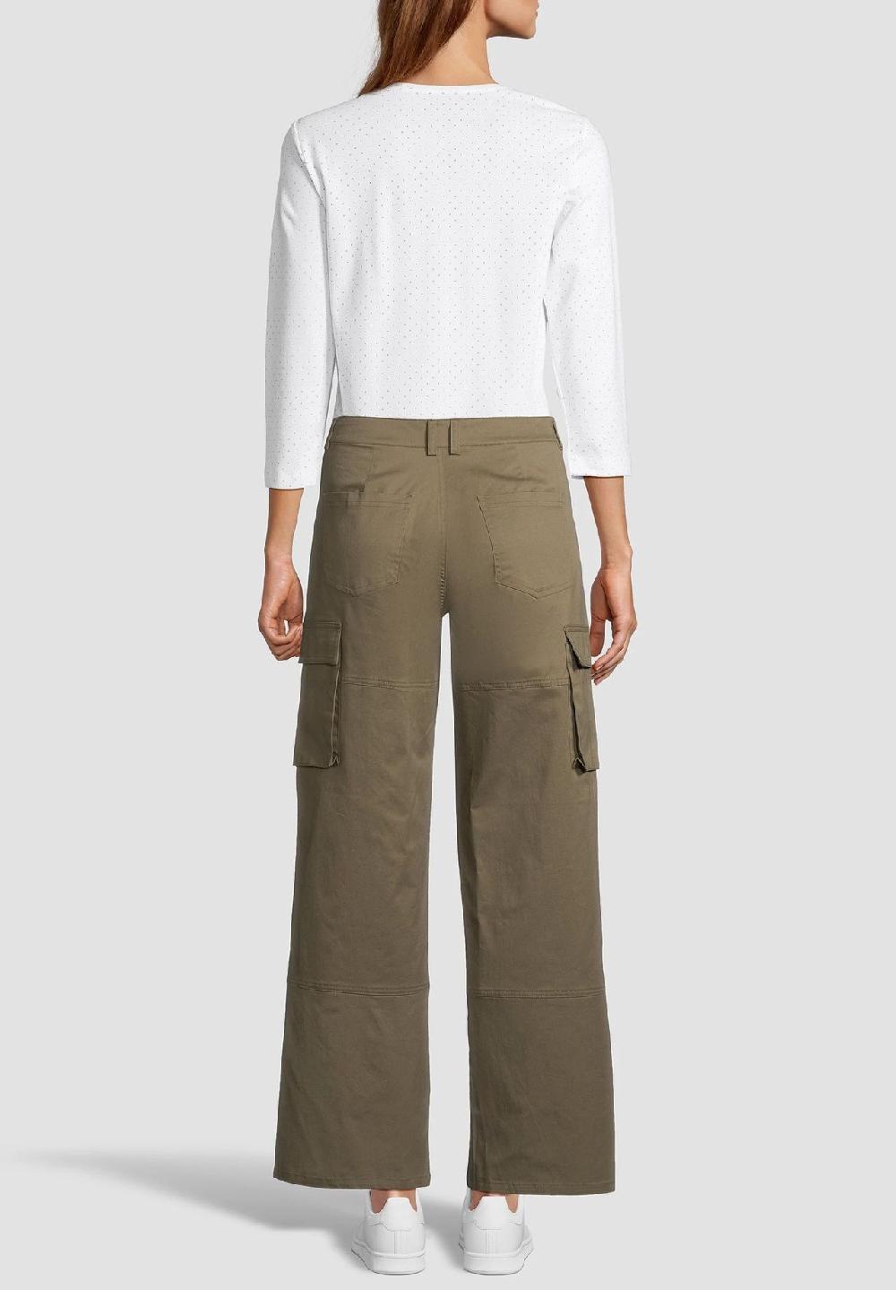 MANGUUN Cargohose Baumwolle-Stretch knöchellang für Damen Begrenztes Angebot