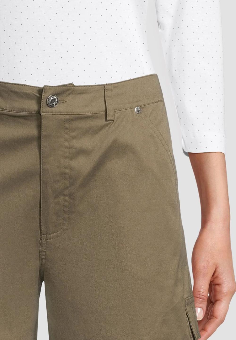 MANGUUN Cargohose Baumwolle-Stretch knöchellang für Damen Begrenztes Angebot