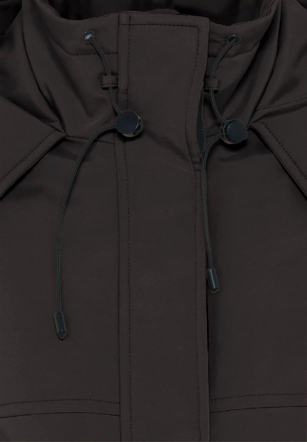 MANGUUN Übergangsjacke Kapuze Reißverschlusstaschen für Damen Saisonschlussverkauf