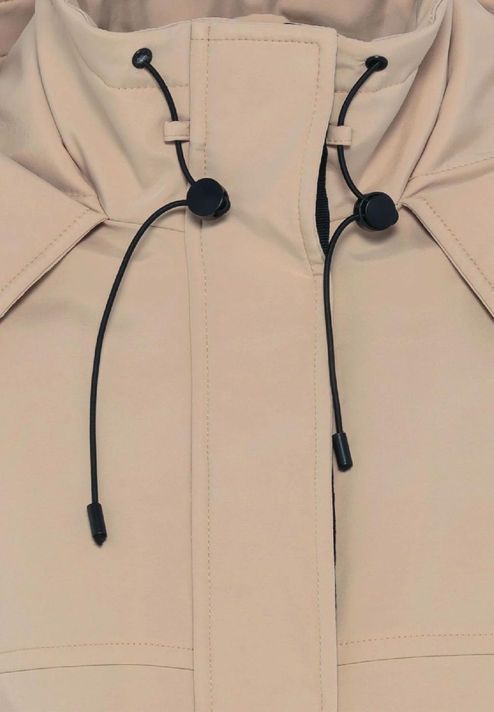 MANGUUN Übergangsjacke Kapuze Reißverschlusstaschen für Damen Black Friday