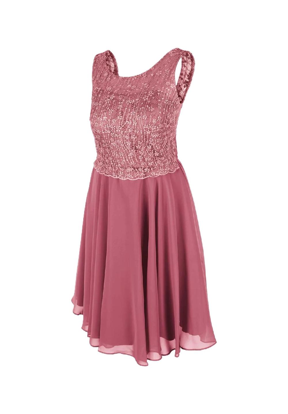 G.O.L.® Cocktailkleid Chiffon 3/4-lang U-Ausschnitt für Kinder Valentinstagsangebot