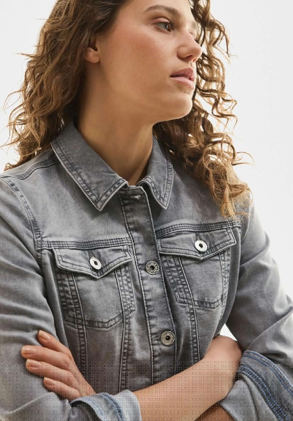 CECIL Jeansjacke Blusenkragen für Damen Online