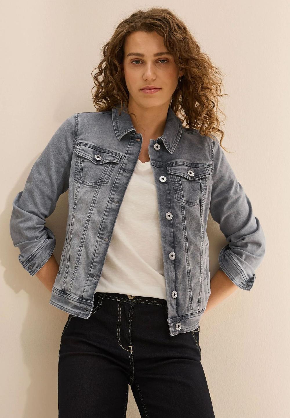 CECIL Jeansjacke Blusenkragen für Damen Online