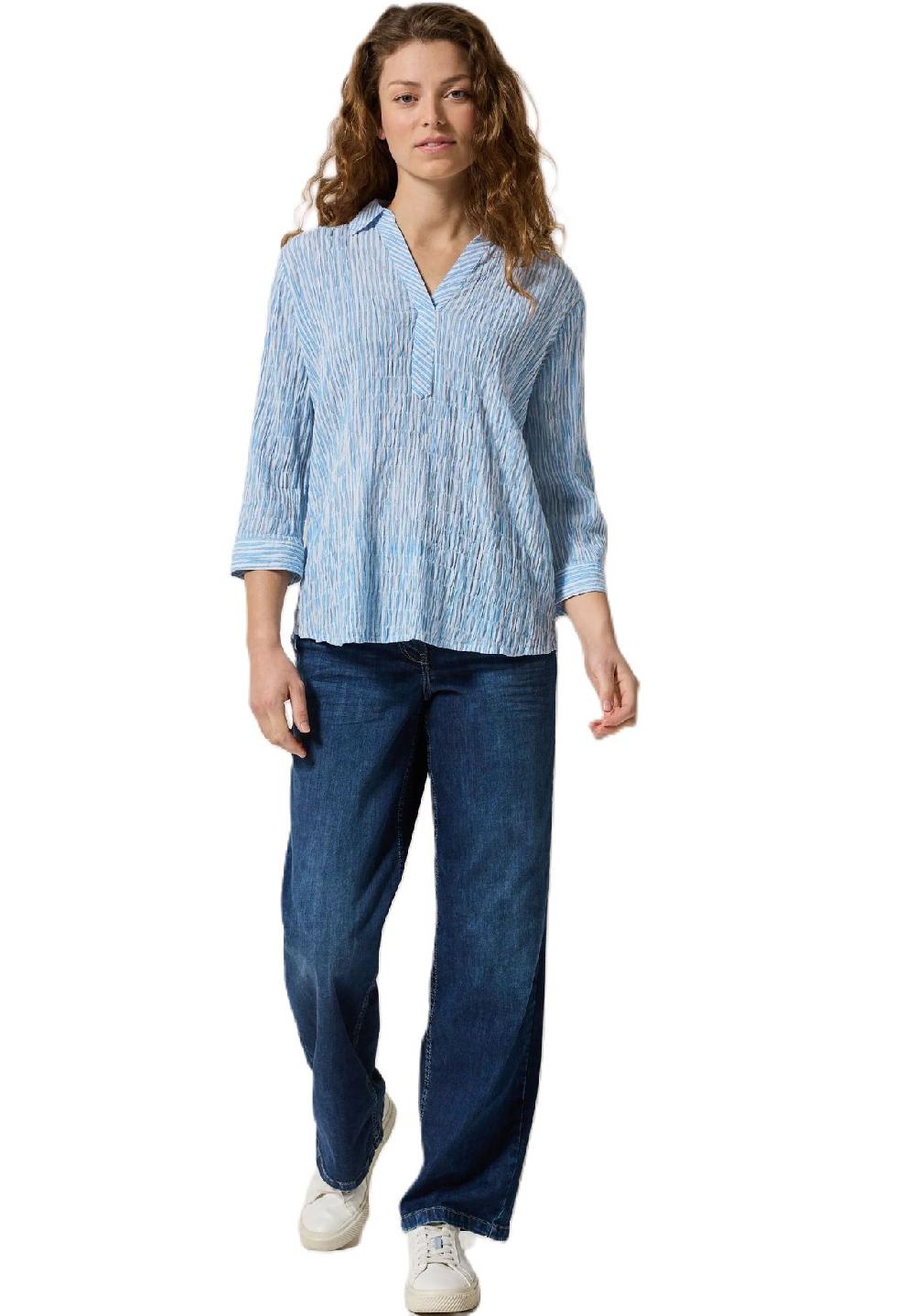 CECIL Shirtbluse "Seer" V-Ausschnitt für Damen Günstig kaufen
