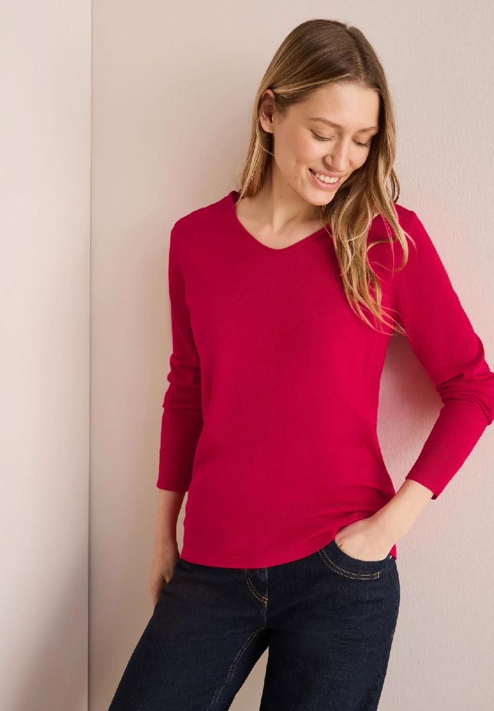 CECIL Pullover V-Ausschnitt für Damen Begrenzte Freigabe