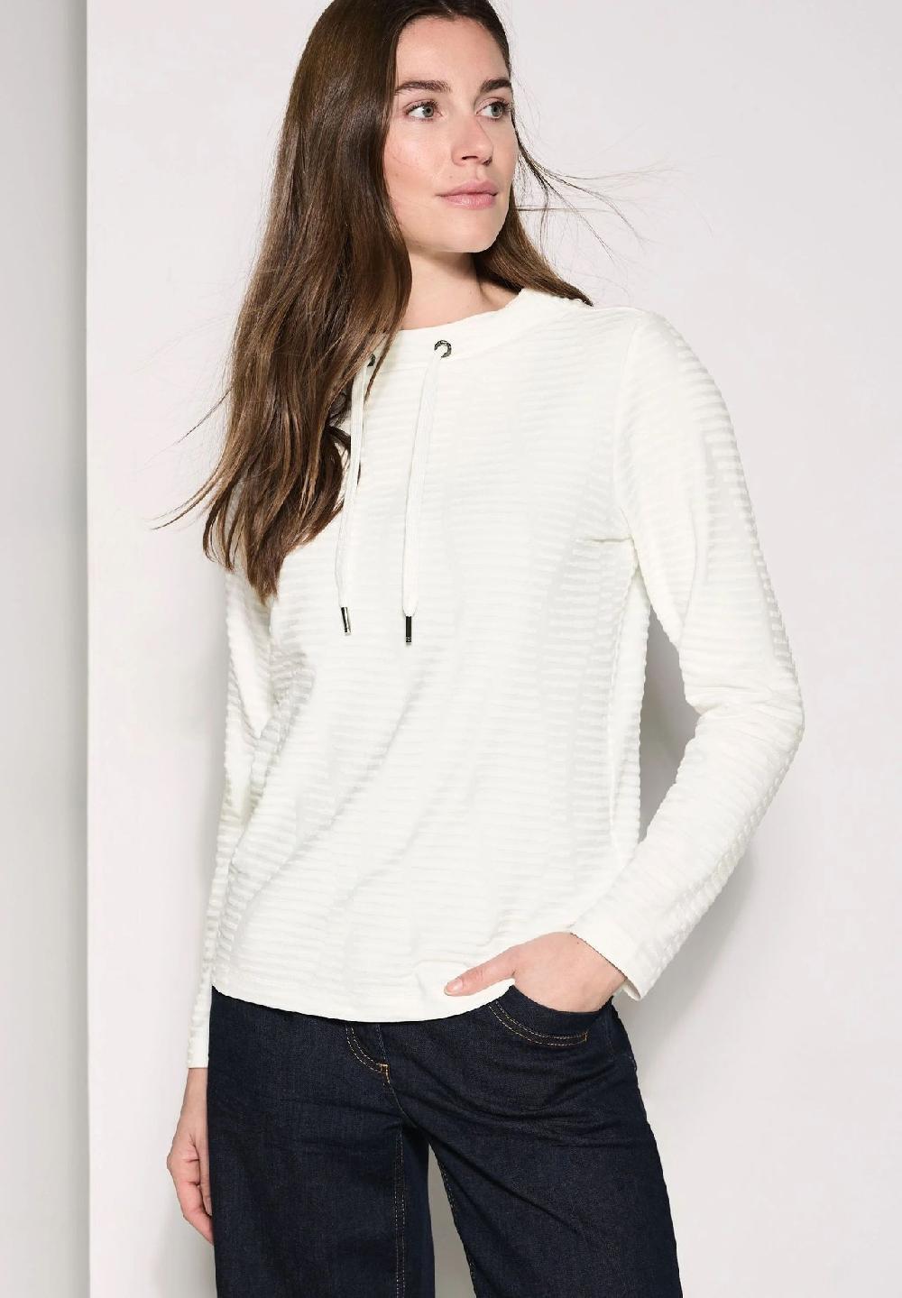 CECIL Langarmshirt Tunnelzug für Damen Sonderangebot der Fabrik