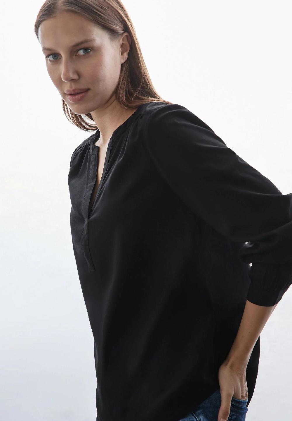 Street One Shirtbluse Split-Neck für Damen Fabrikverkauf