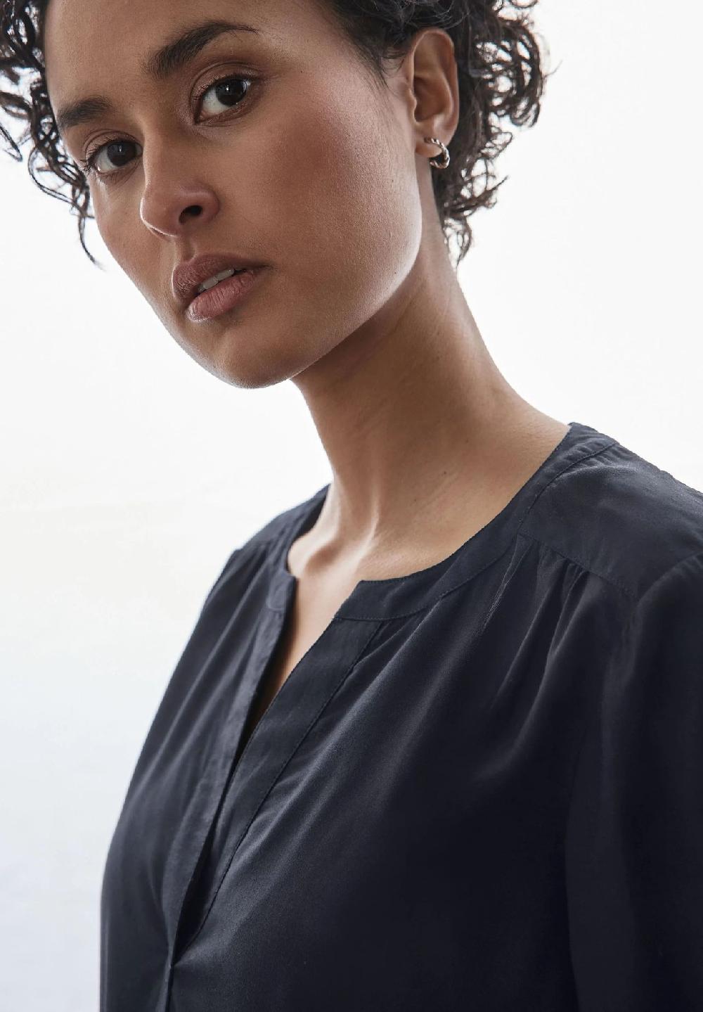 Street One Shirtbluse Split-Neck für Damen Blitzverkäufe
