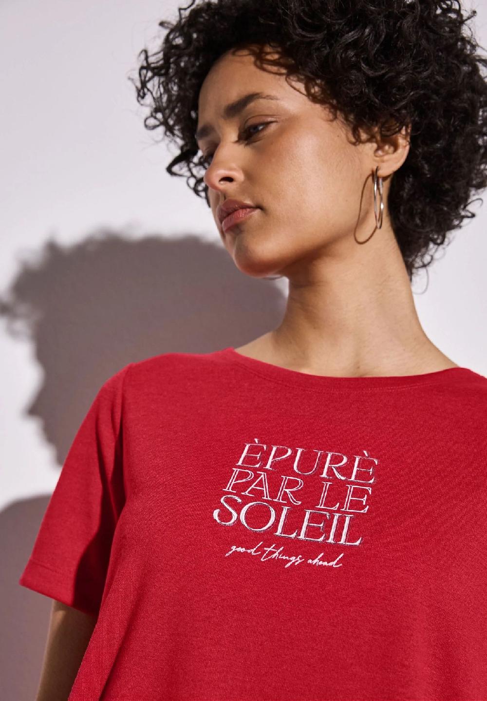 Street One T-Shirt Rundhals für Damen Heißer Verkauf