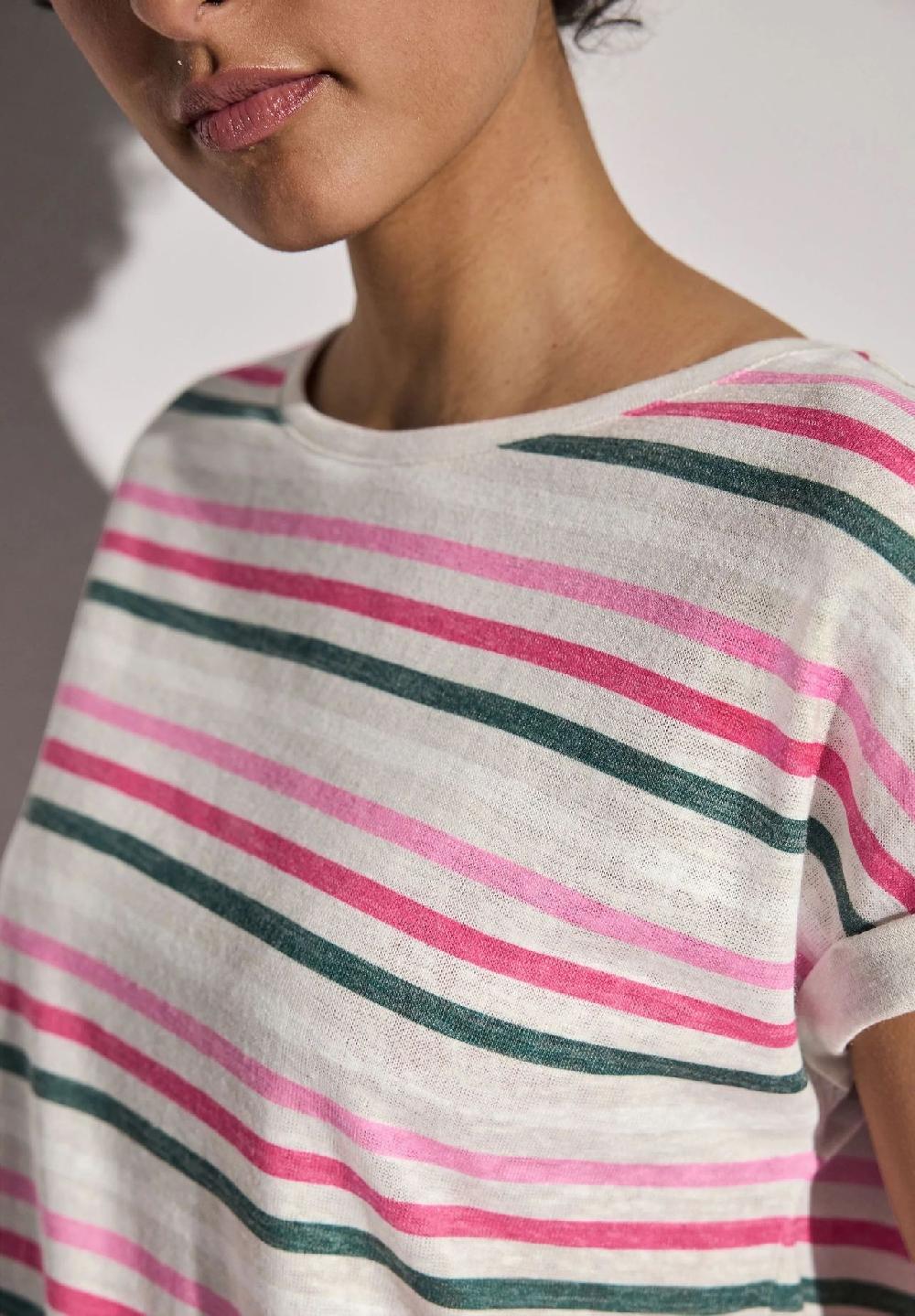 Street One T-Shirt dropped Shoulders für Damen Top Angebot