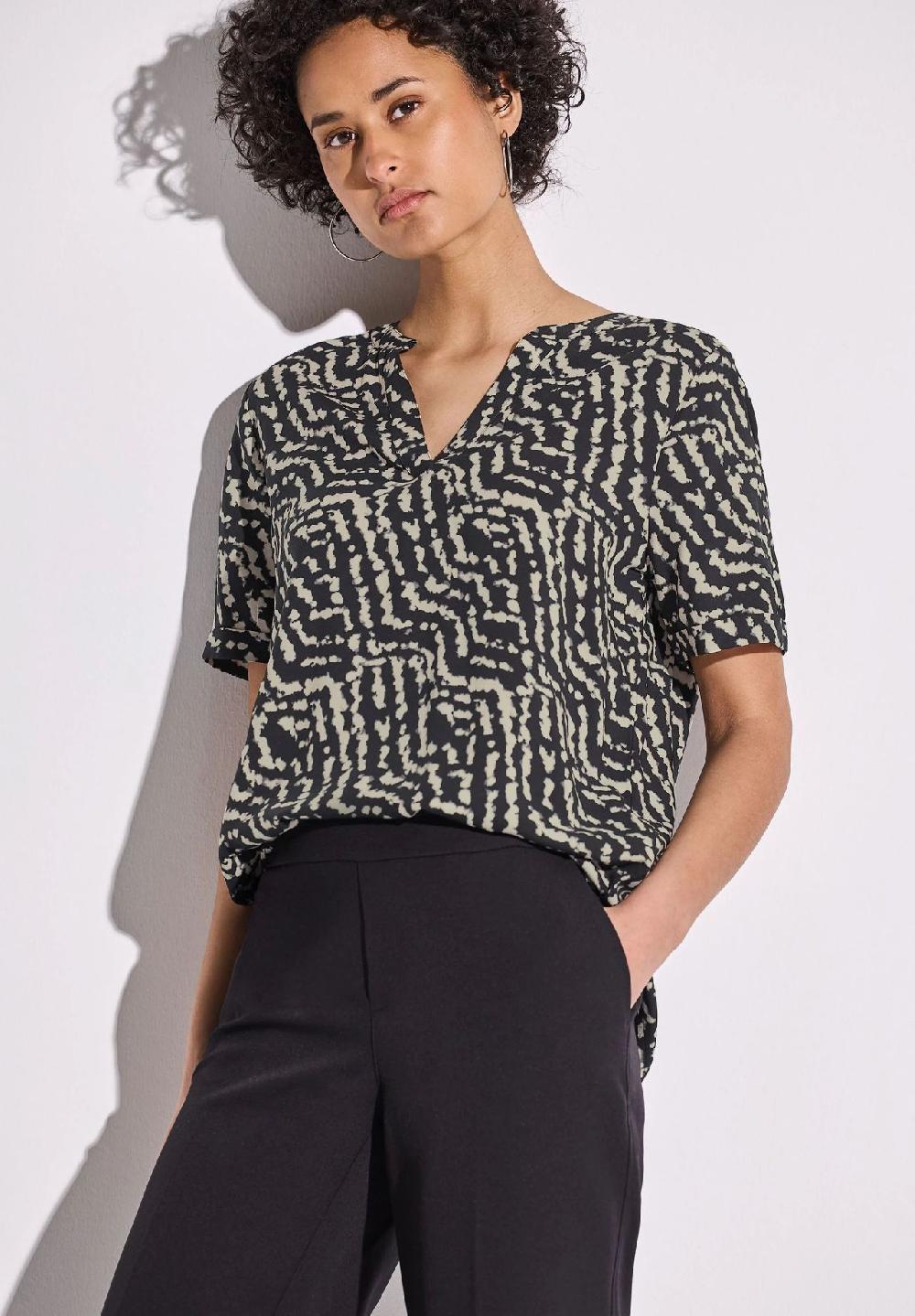Street One Shirtbluse Split-Neck für Damen Sonderangebote