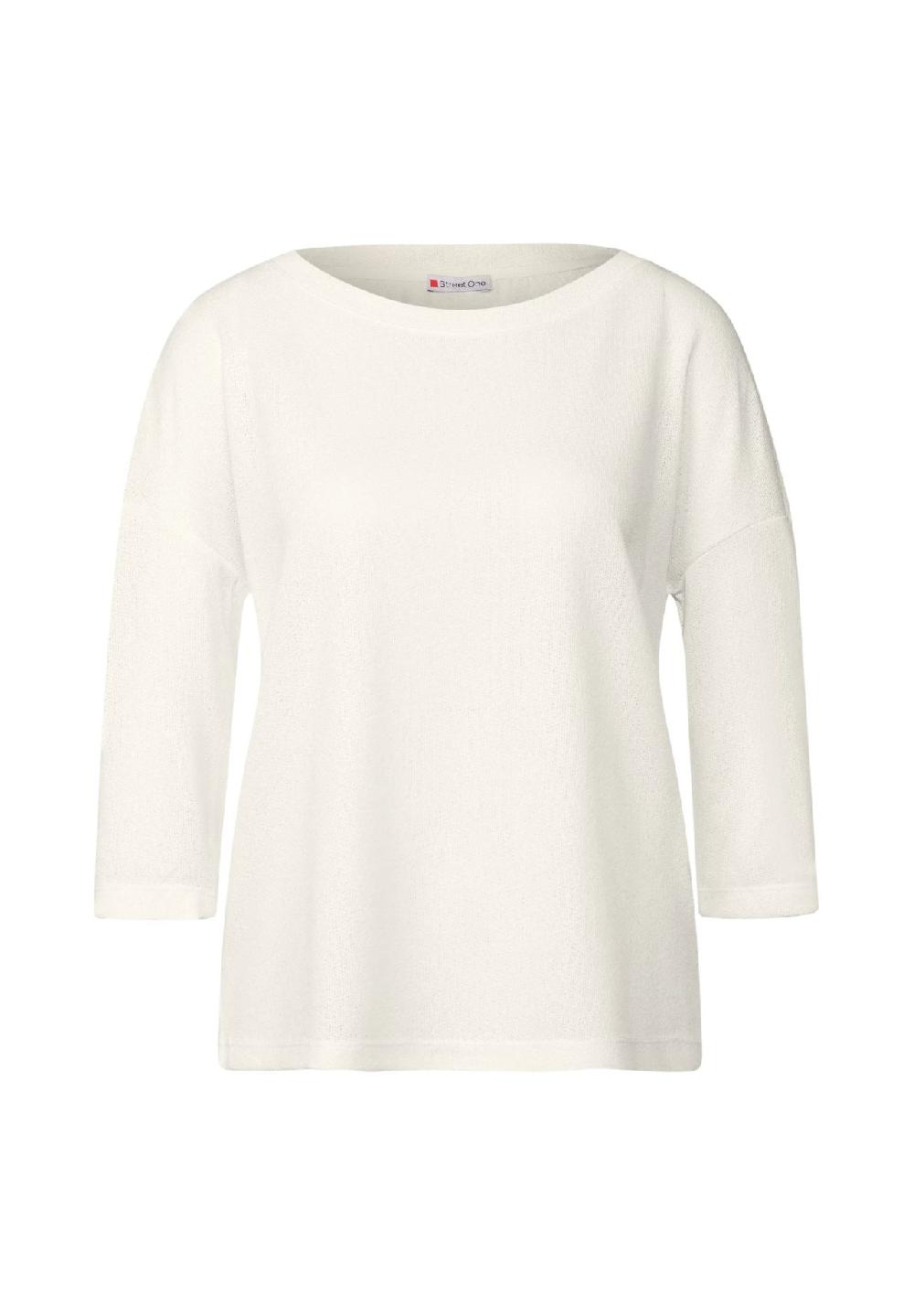 Street One Shirt U-Boot-Ausschnitt 3/4-Arm für Damen Tiefpreis