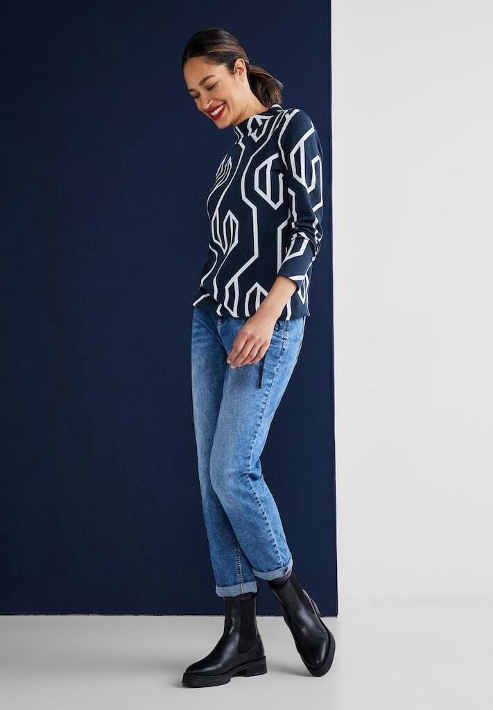 Street One Langarmshirt 50% Rabatt mit kostenlosem Versand