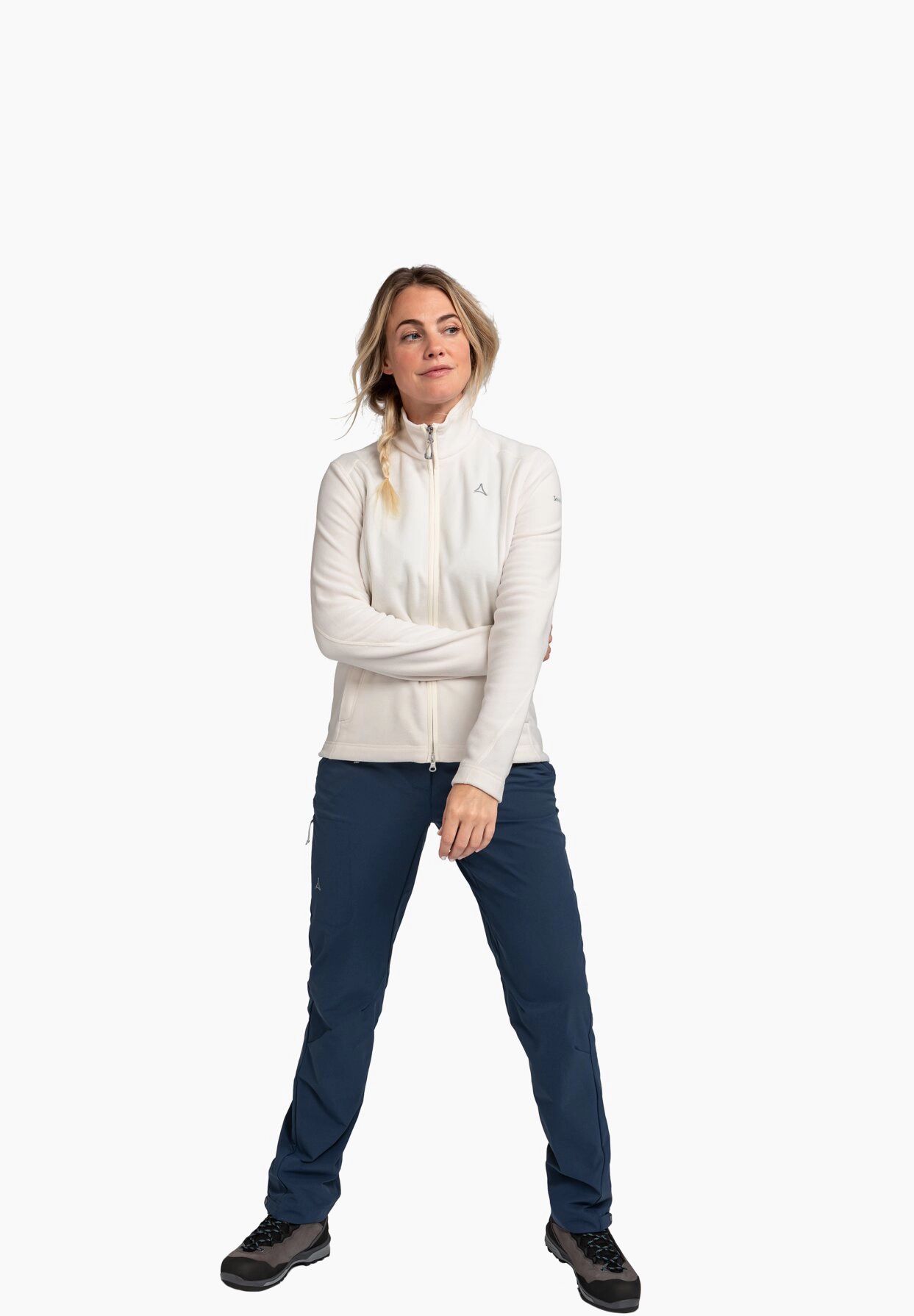 Schöffel Fleecejacke "Leona" Stehkragen Reißverschlusstaschen für Damen Saisonale Angebote