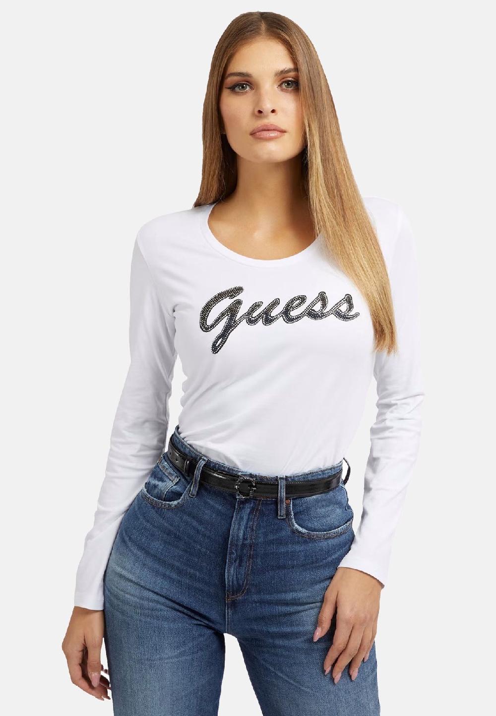 GUESS Longsleeve ADRIANA Langarmshirt Riesige Ersparnisse