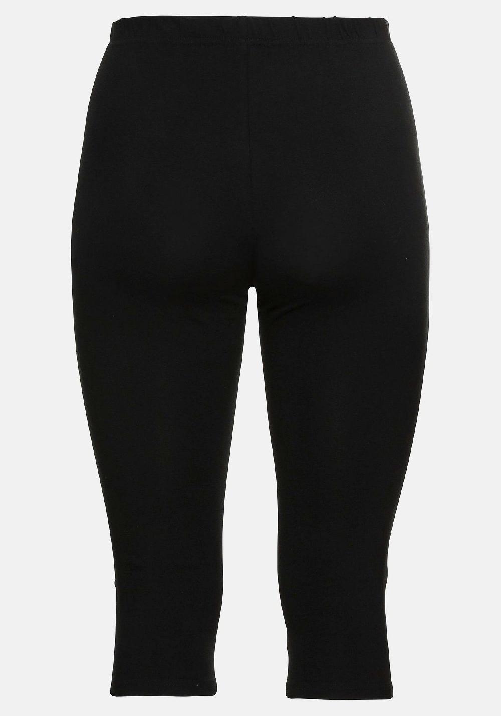 sheego Leggings mit Raffung und Deko-Knöpfen am Saum VIP-Rabatte