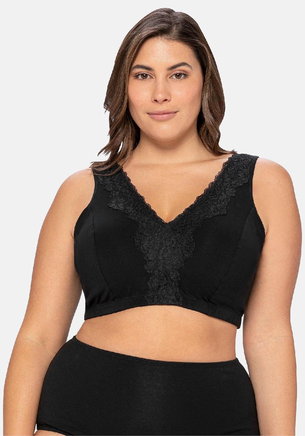sheego BH ohne Bügel in Bustier-Form mit Spitzenborte Tiefpreis