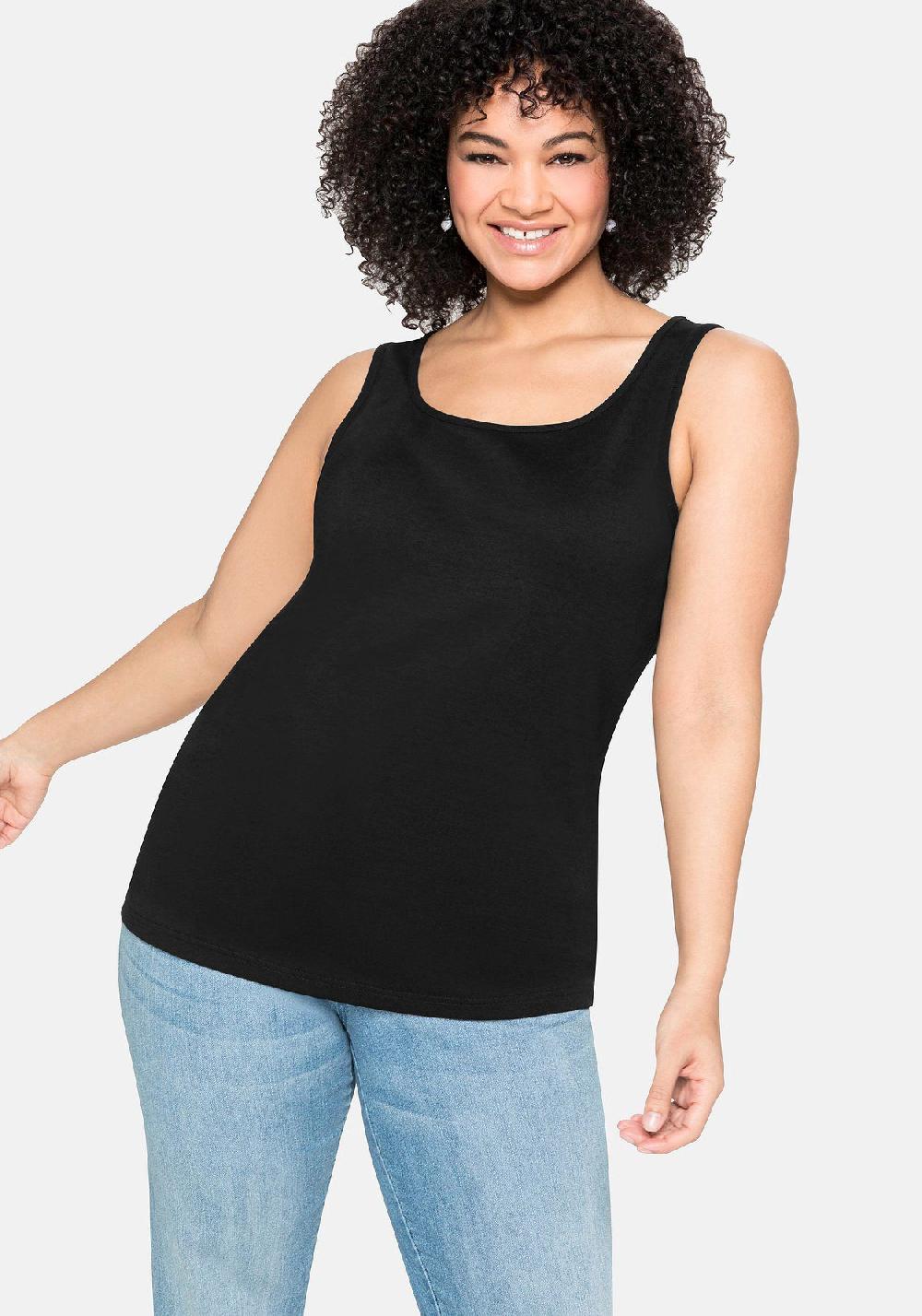 sheego Tanktop aus reiner Baumwolle Wochenangebot
