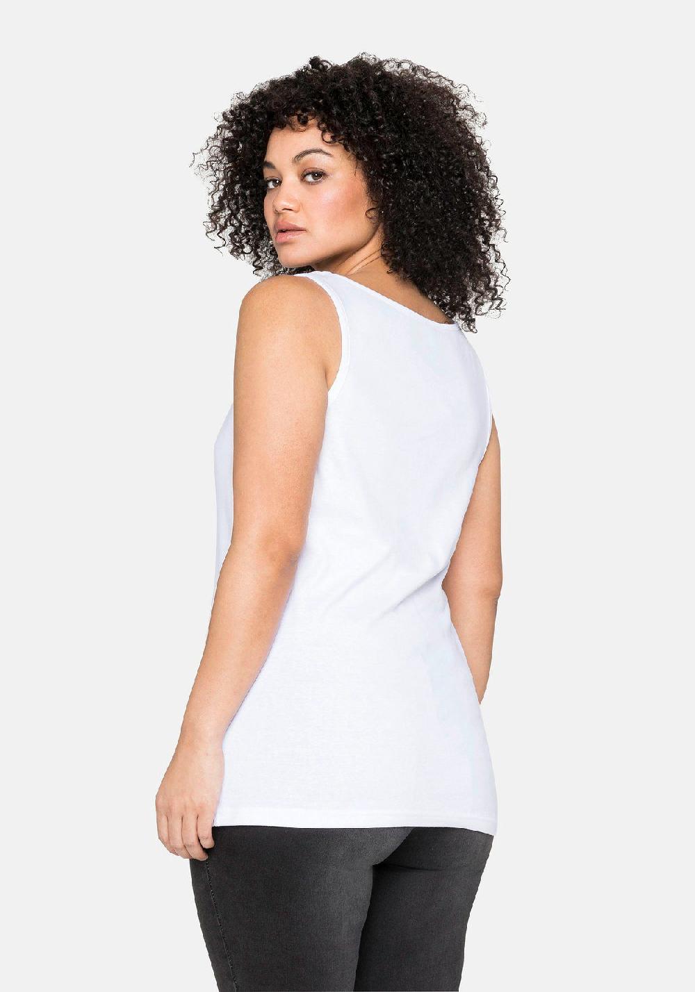 sheego Tanktop aus reiner Baumwolle Begrenzte Freigabe