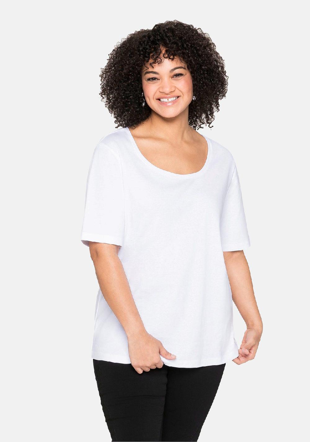 sheego T-Shirt aus reiner Baumwolle Letzte 3 Tage