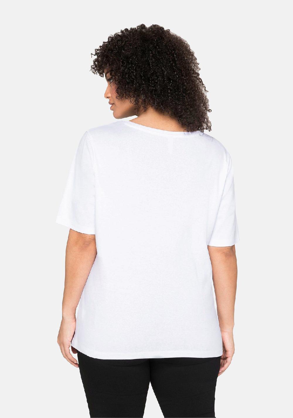 sheego T-Shirt aus reiner Baumwolle Letzte 3 Tage