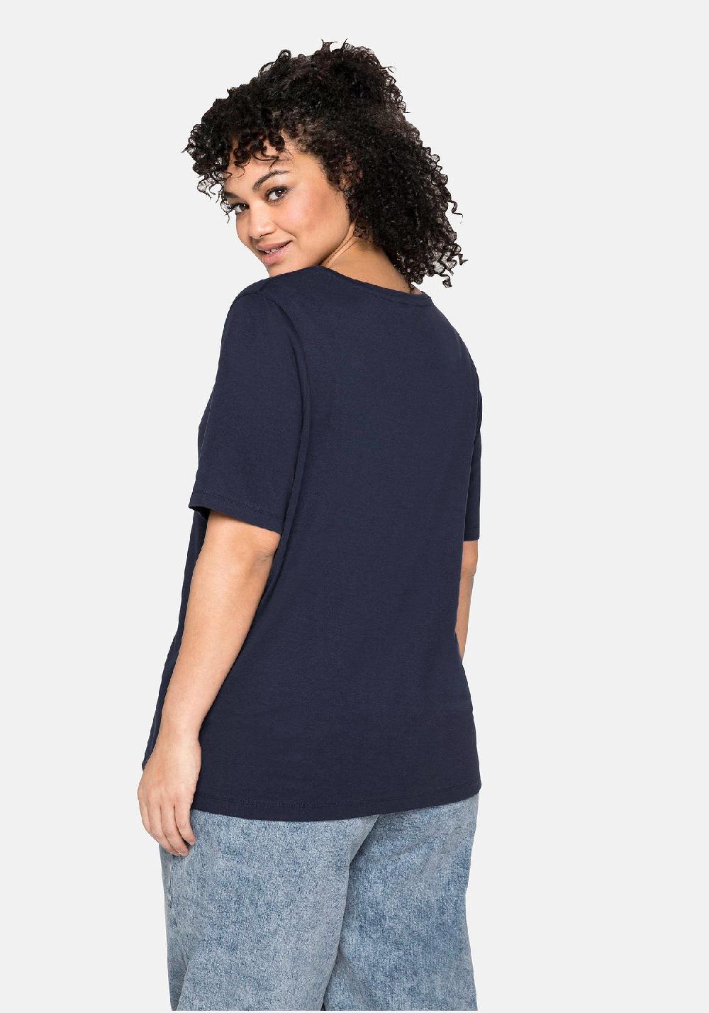 sheego T-Shirt aus reiner Baumwolle Neueste Stile