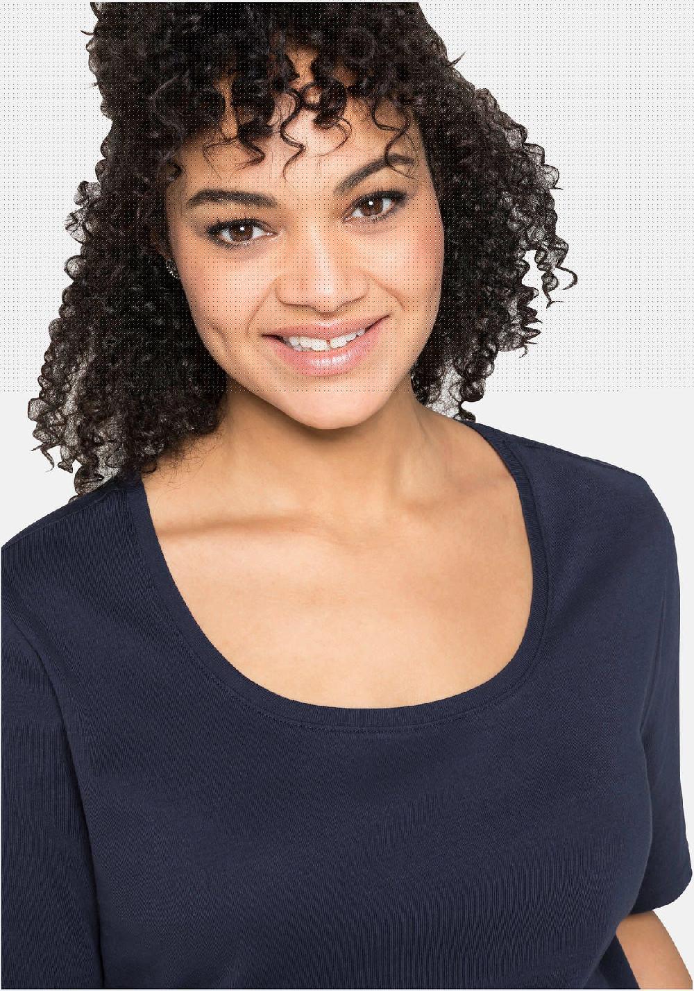 sheego T-Shirt aus reiner Baumwolle Neueste Stile