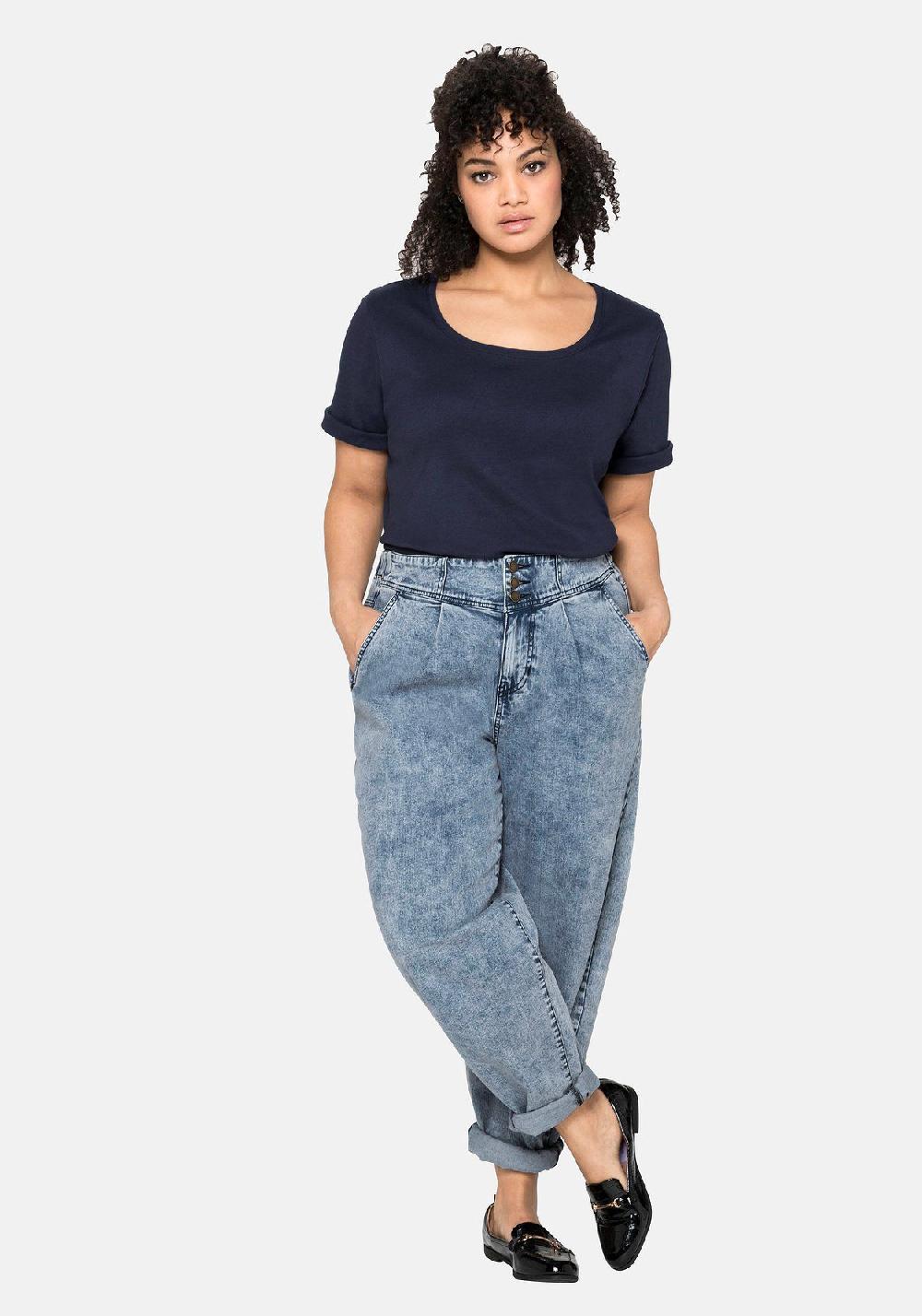 sheego T-Shirt aus reiner Baumwolle Neueste Stile