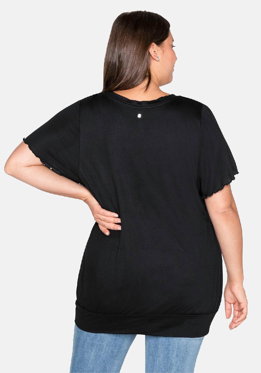 sheego T-Shirt mit Flügelärmeln Bis zu 60% Rabatt