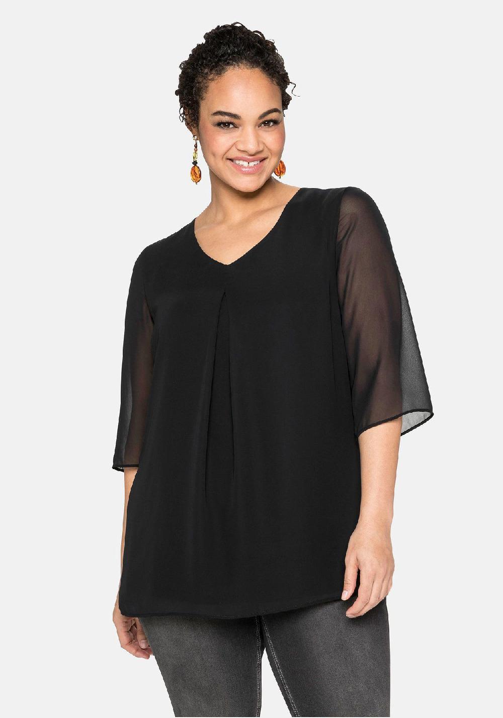 sheego Tunika im Lagenlook mit Chiffon Nur für heute