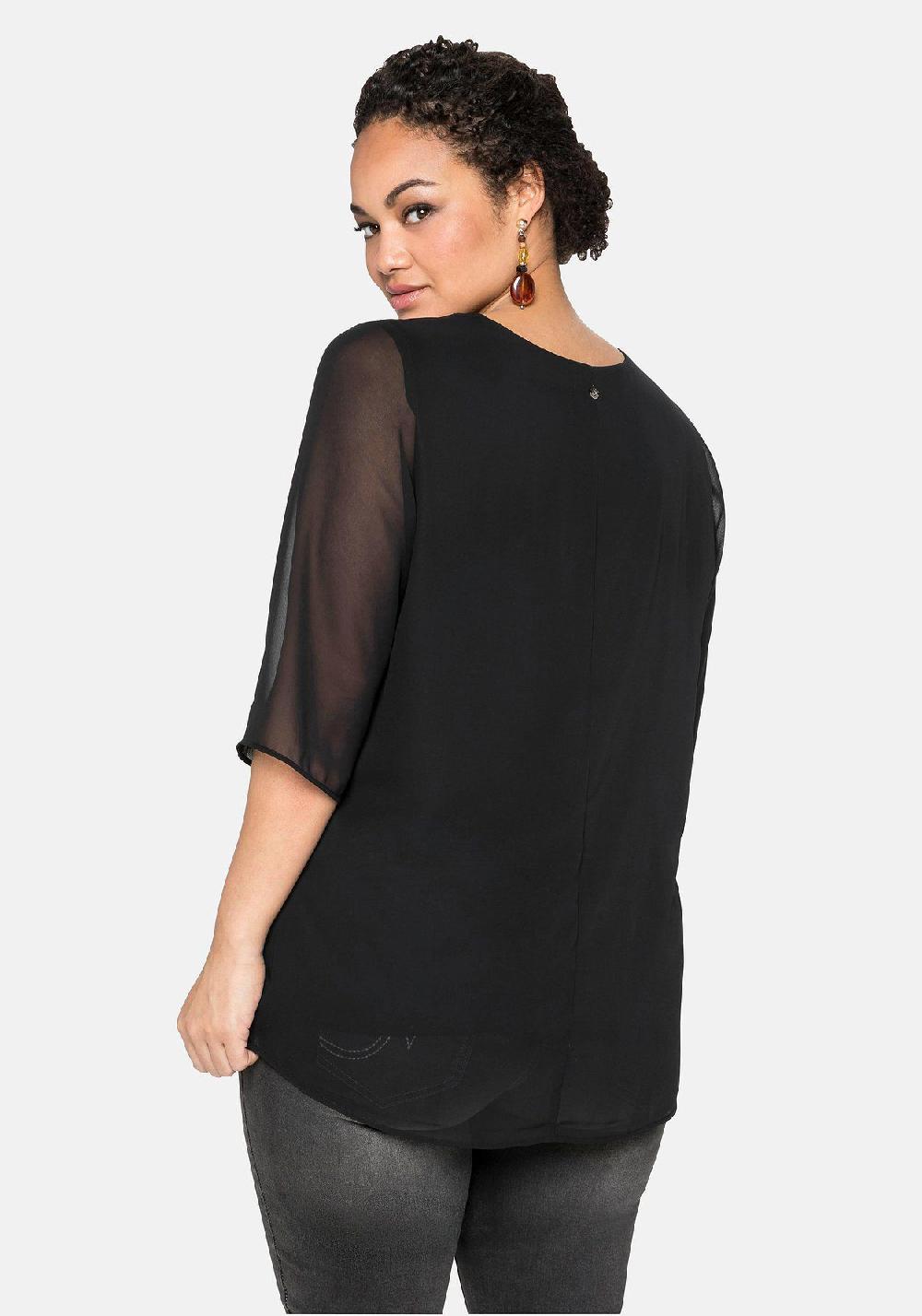 sheego Tunika im Lagenlook mit Chiffon Nur für heute