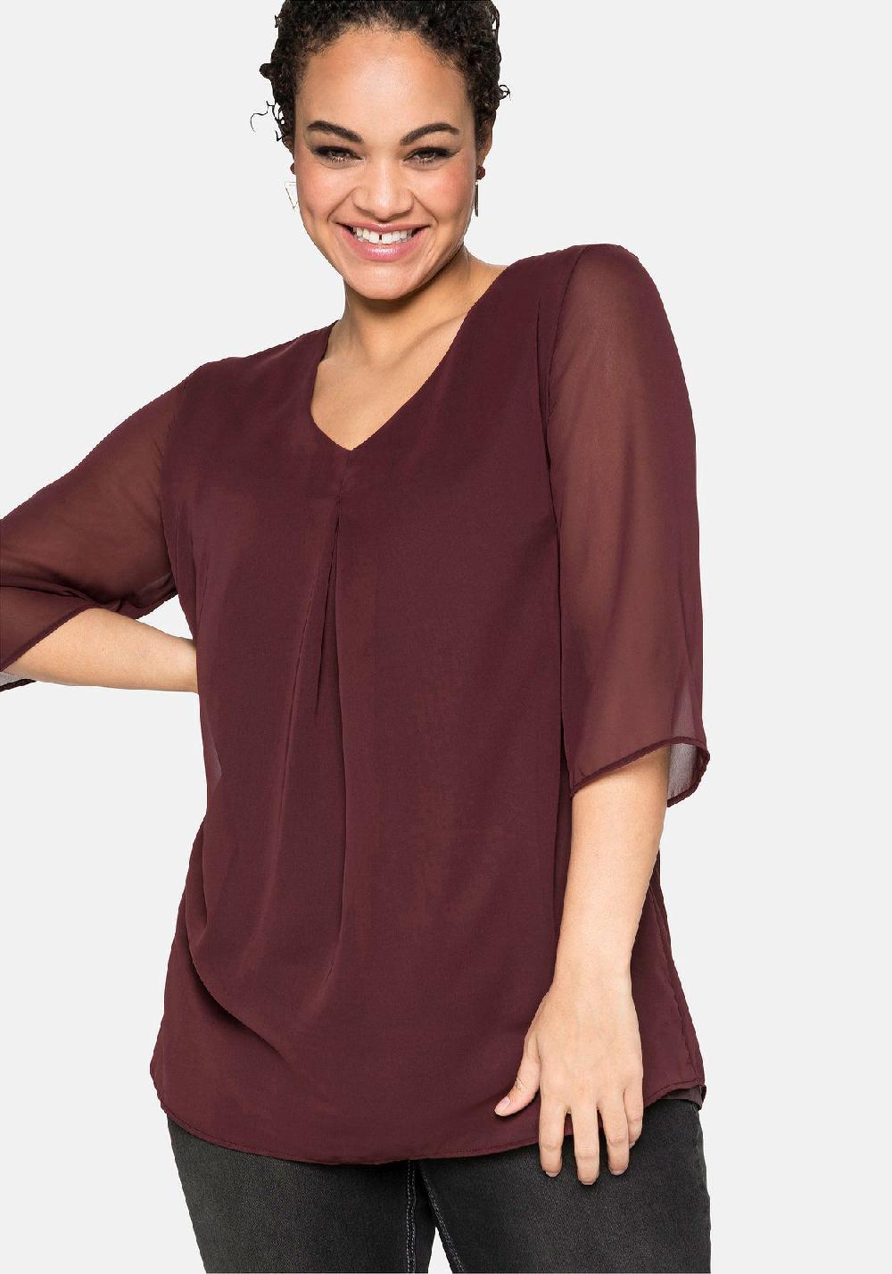 sheego Tunika im Lagenlook mit Chiffon Vierteljährliche Förderung