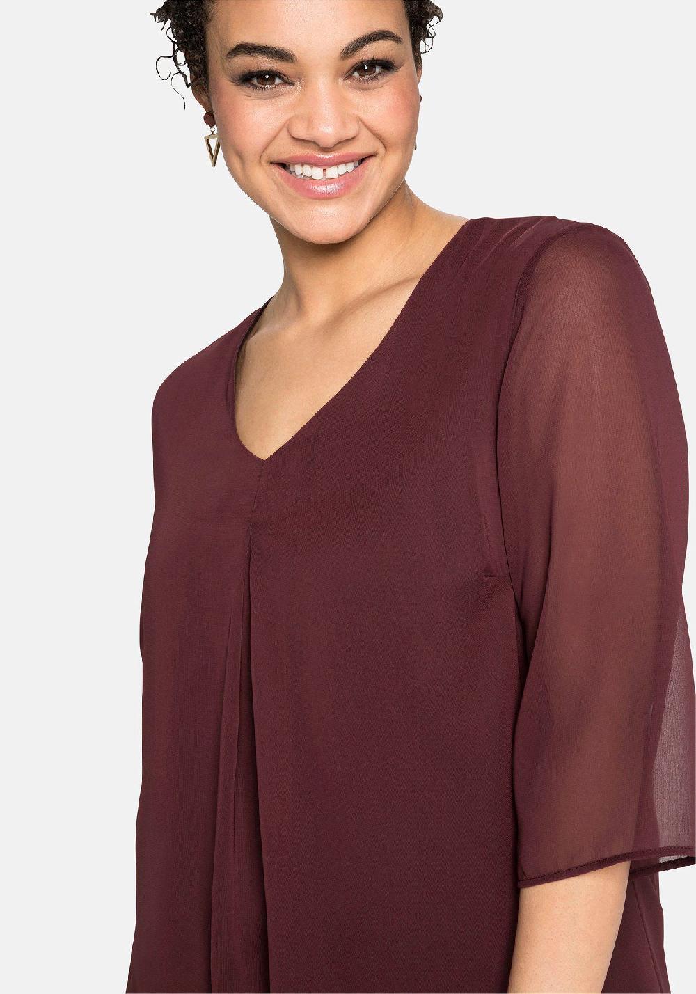 sheego Tunika im Lagenlook mit Chiffon Vierteljährliche Förderung