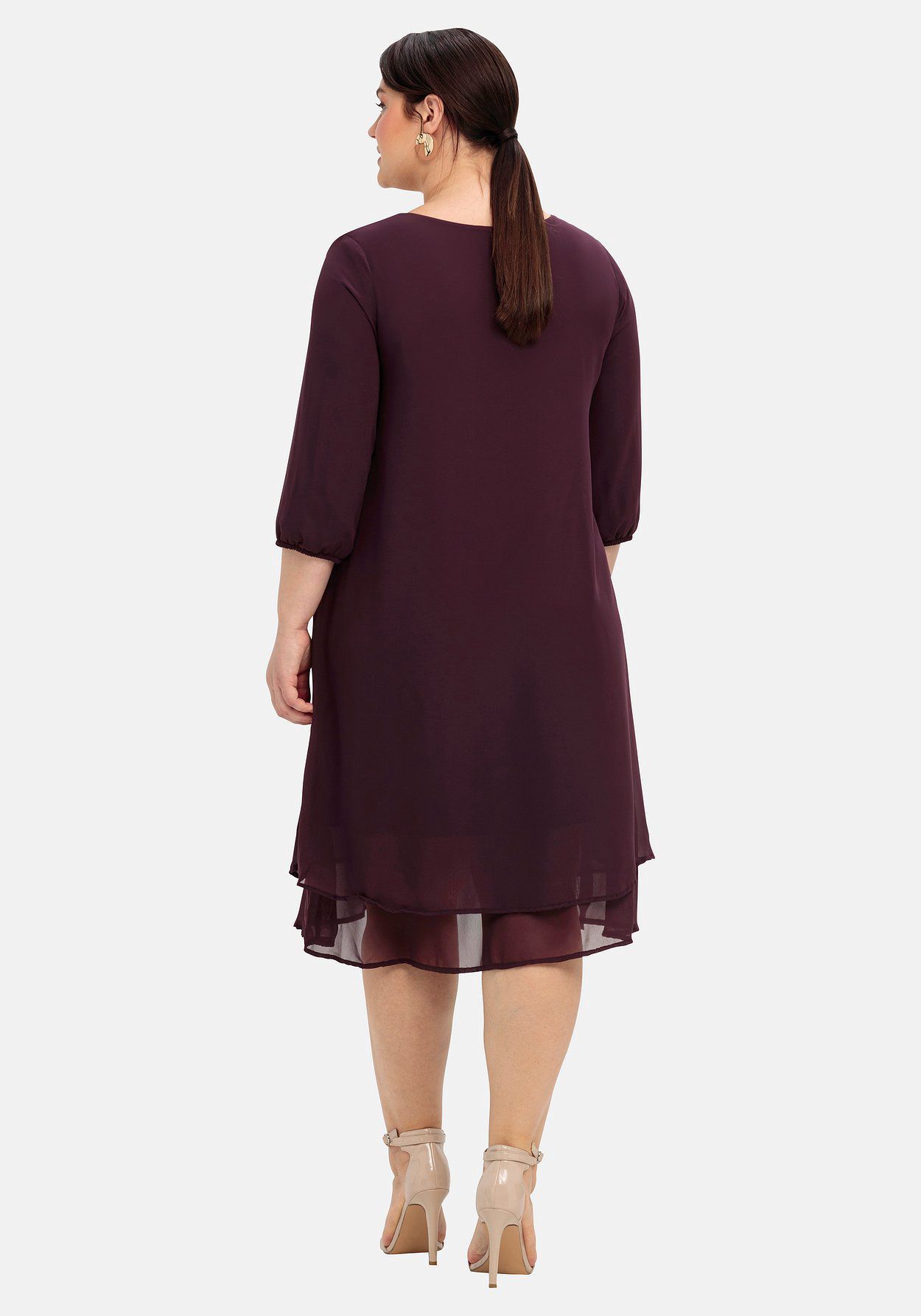 sheego Kleid in Lagen-Optik Discount Store für neue Produkte
