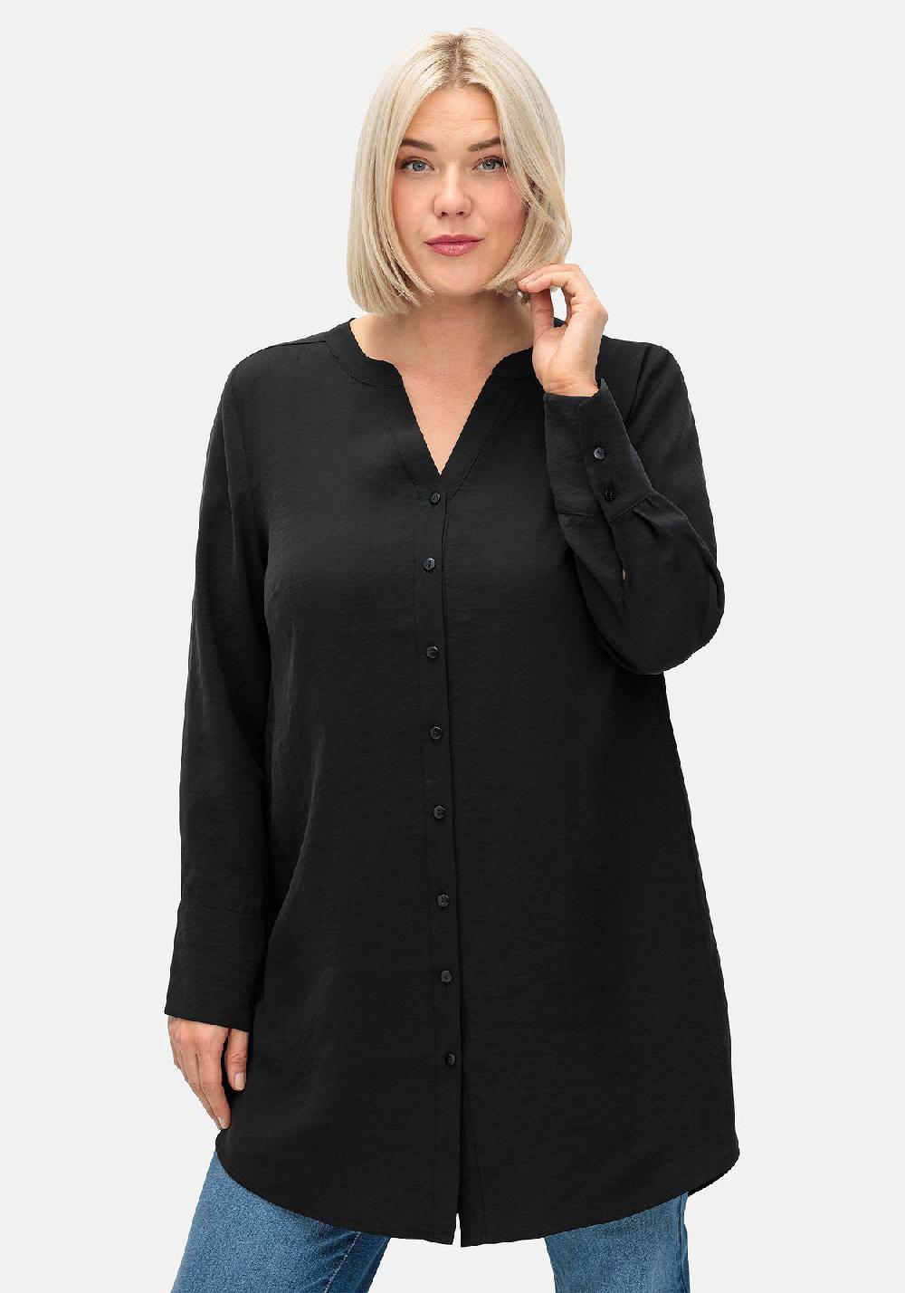 sheego Longbluse mit Raffung am Rückenteil Nur noch ein Tag übrig