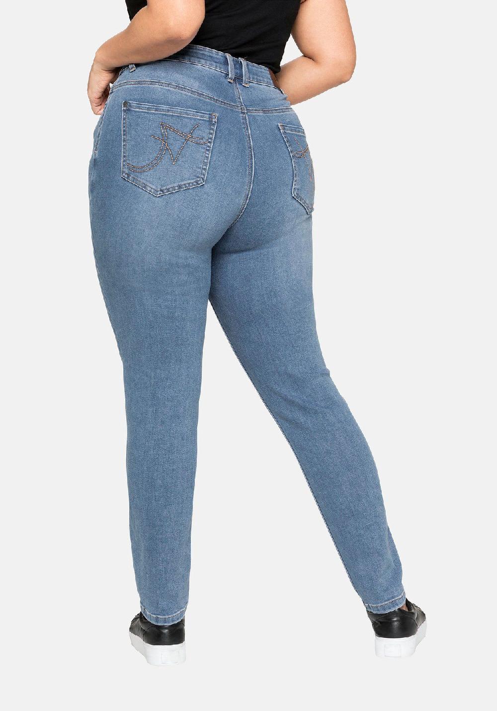 sheego Jeans Super elastisches Power-Stretch-Material 50% Rabatt mit kostenlosem Versand