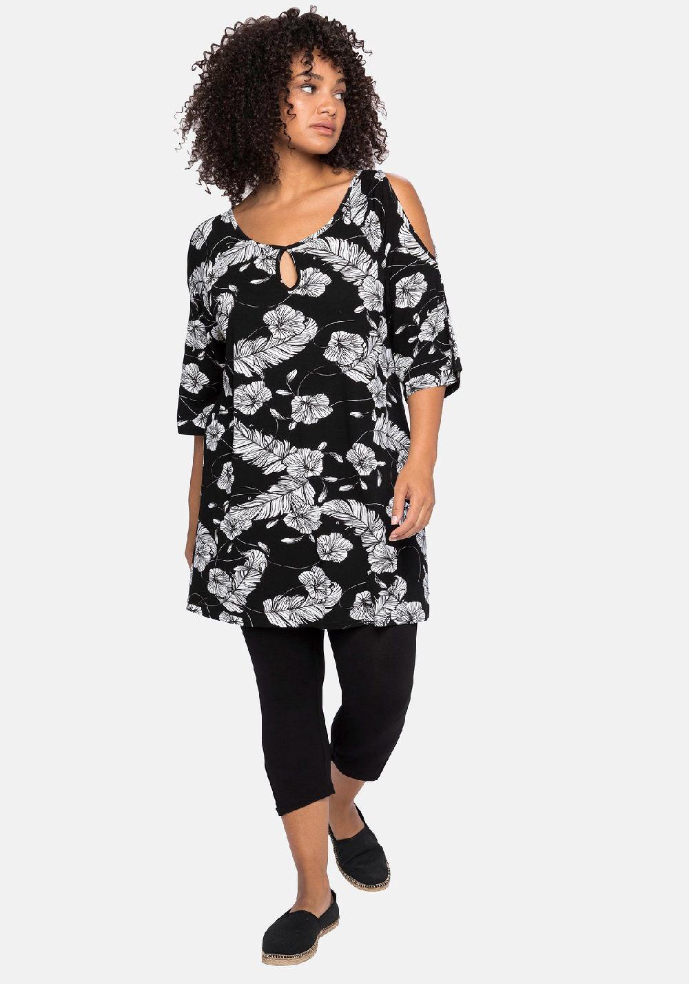 sheego Strandshirt und Leggings im Set mit Caprileggings Clearance-Verkauf