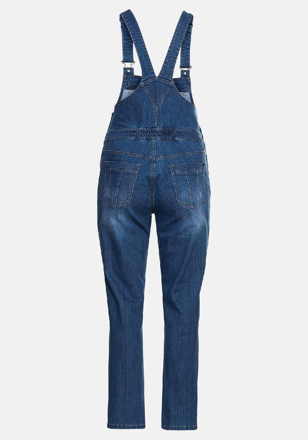 sheego Jeans-Latzhose in Latzform aus elastischem Baumwollmix Begrenzt auf 3 Tage