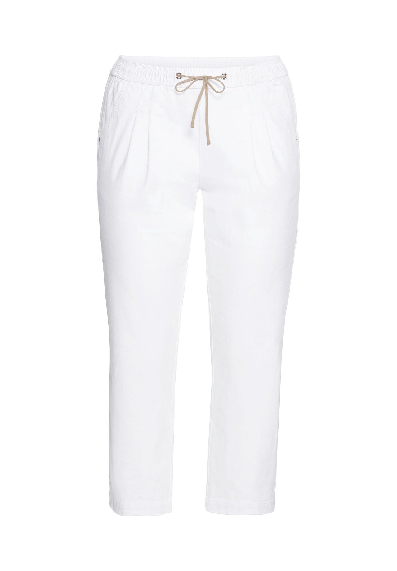 sheego Joggpants mit dehnbarem Bund und Bindeband 2025