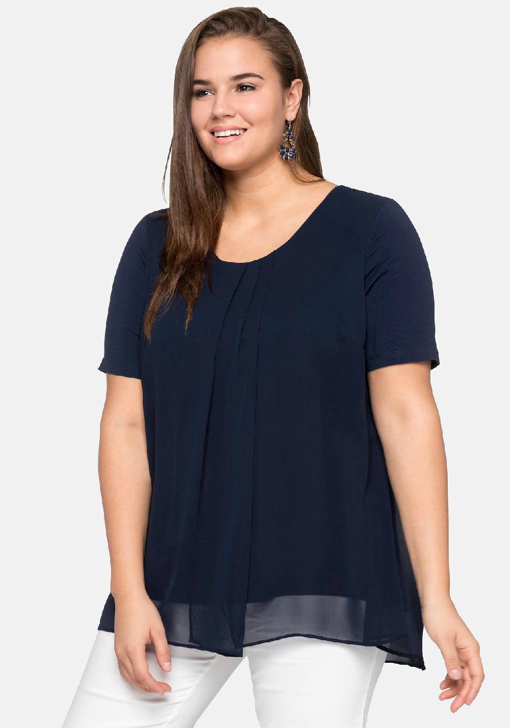 sheego Blusenshirt im Lagenlook im Angebot