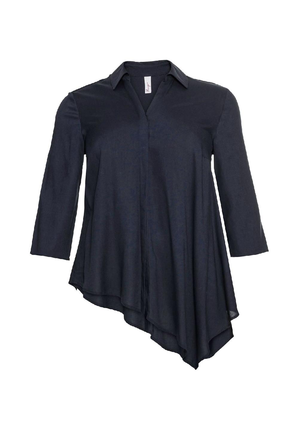sheego Bluse mit asymmetrischem Saum in Zipfelform Kostenloser Versand