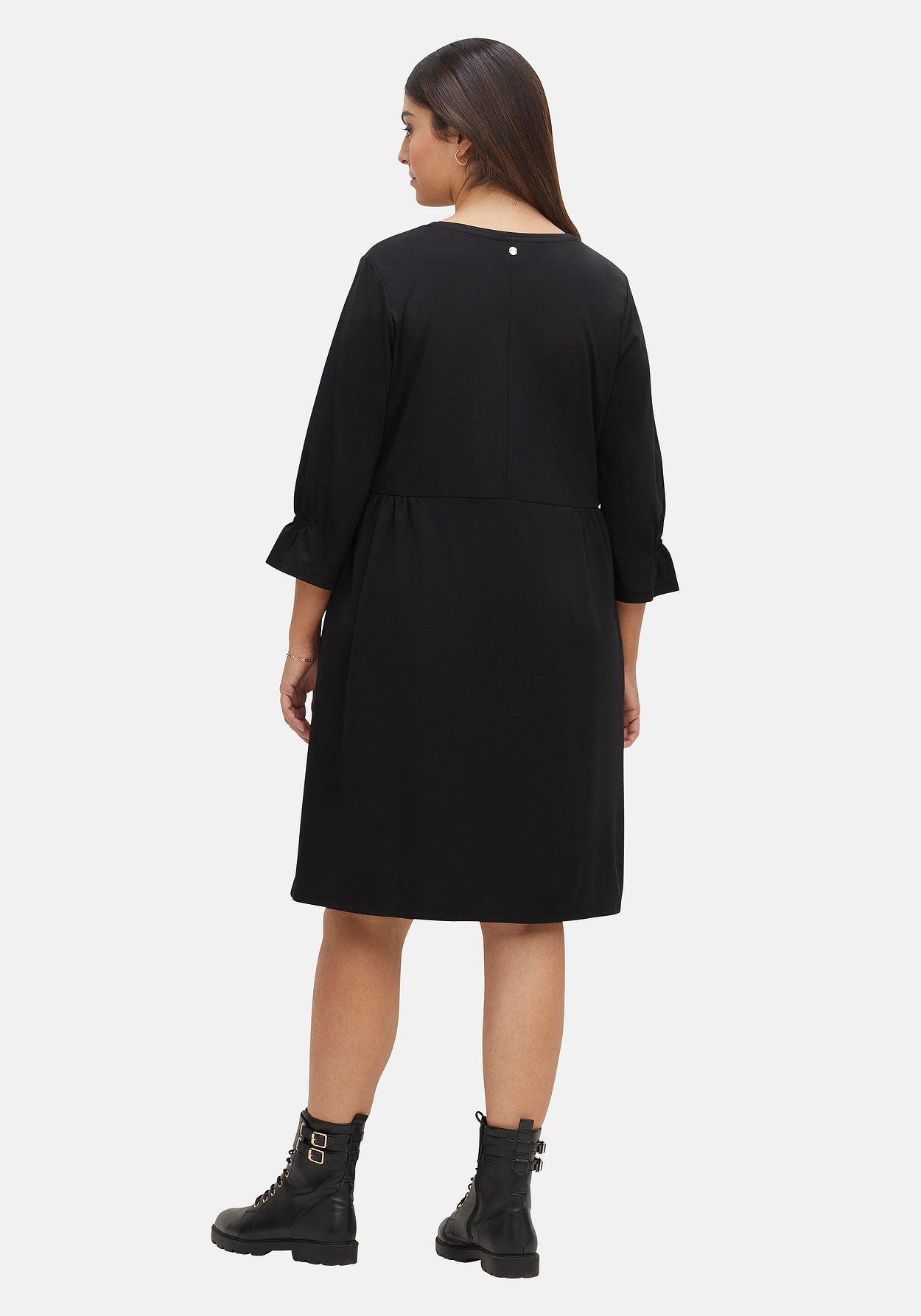 sheego Shirtkleid mit gerafften 3/4-Ärmeln Sonderangebot