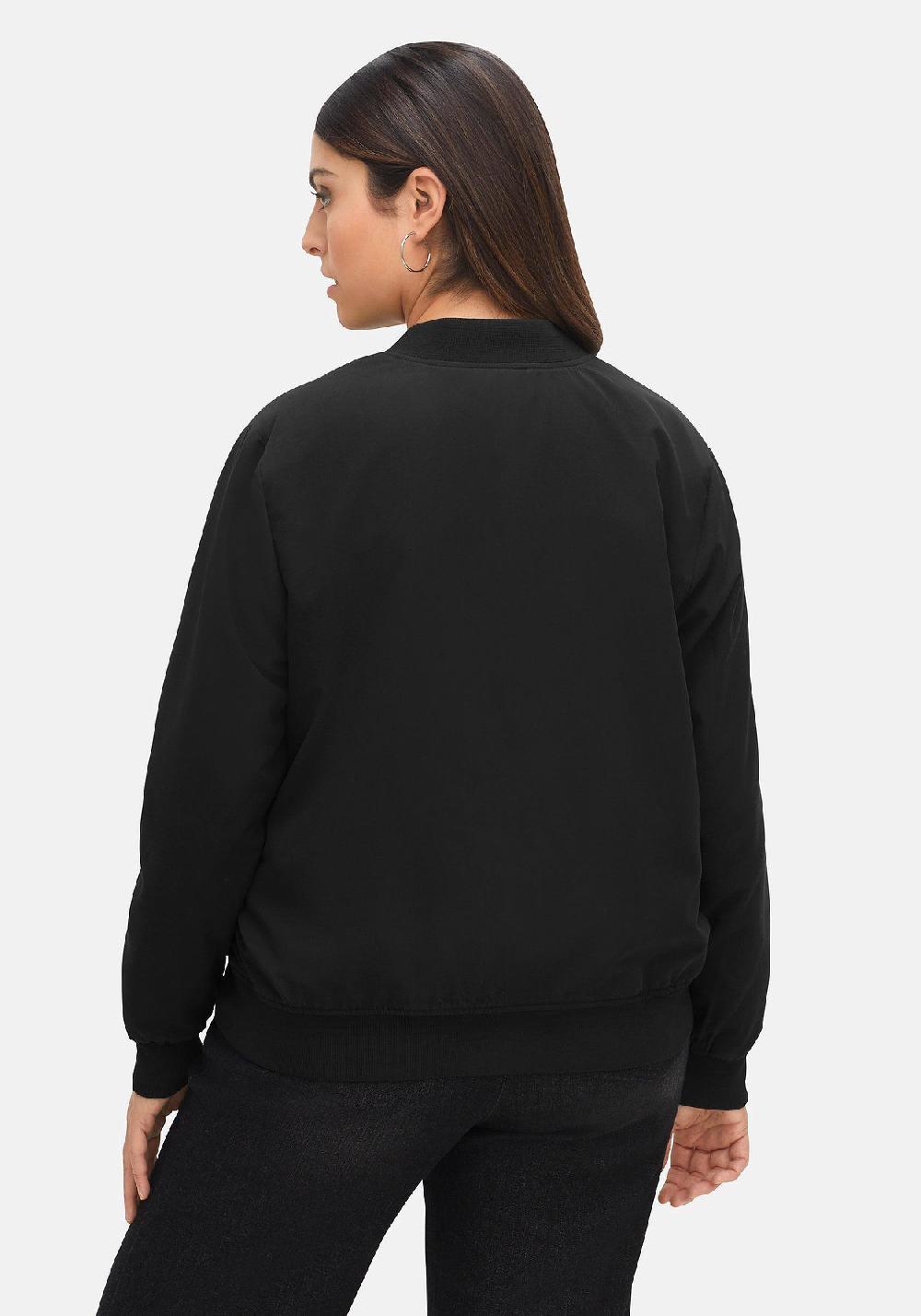 sheego Blouson mit Rippbündchen und Reißverschluss Günstig kaufen
