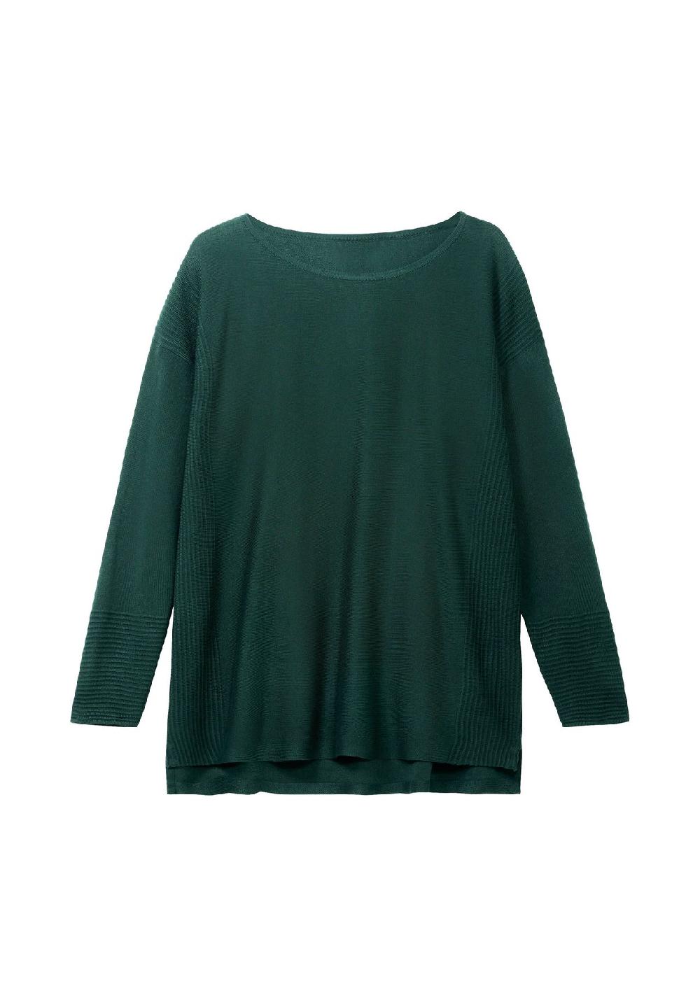 sheego Pullover mit Rundhalsausschnitt und Ripp-Details Weihnachtsangebot