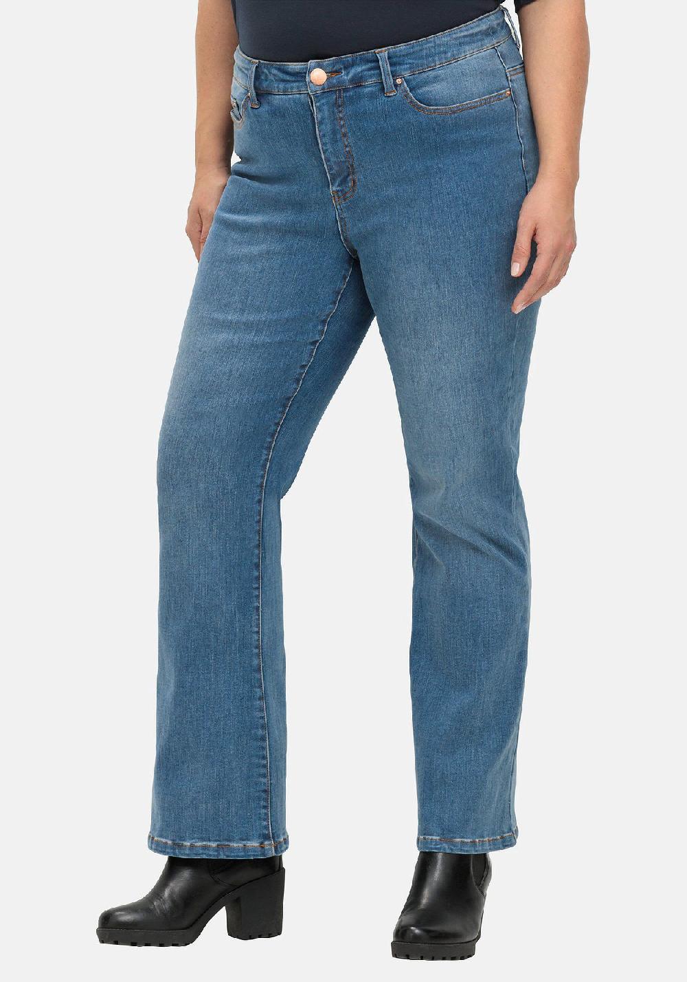 sheego Bootcut Stretch-Jeans mit Bodyforming-Effekt mit Bodyforming-Effekt Muttertagsangebot