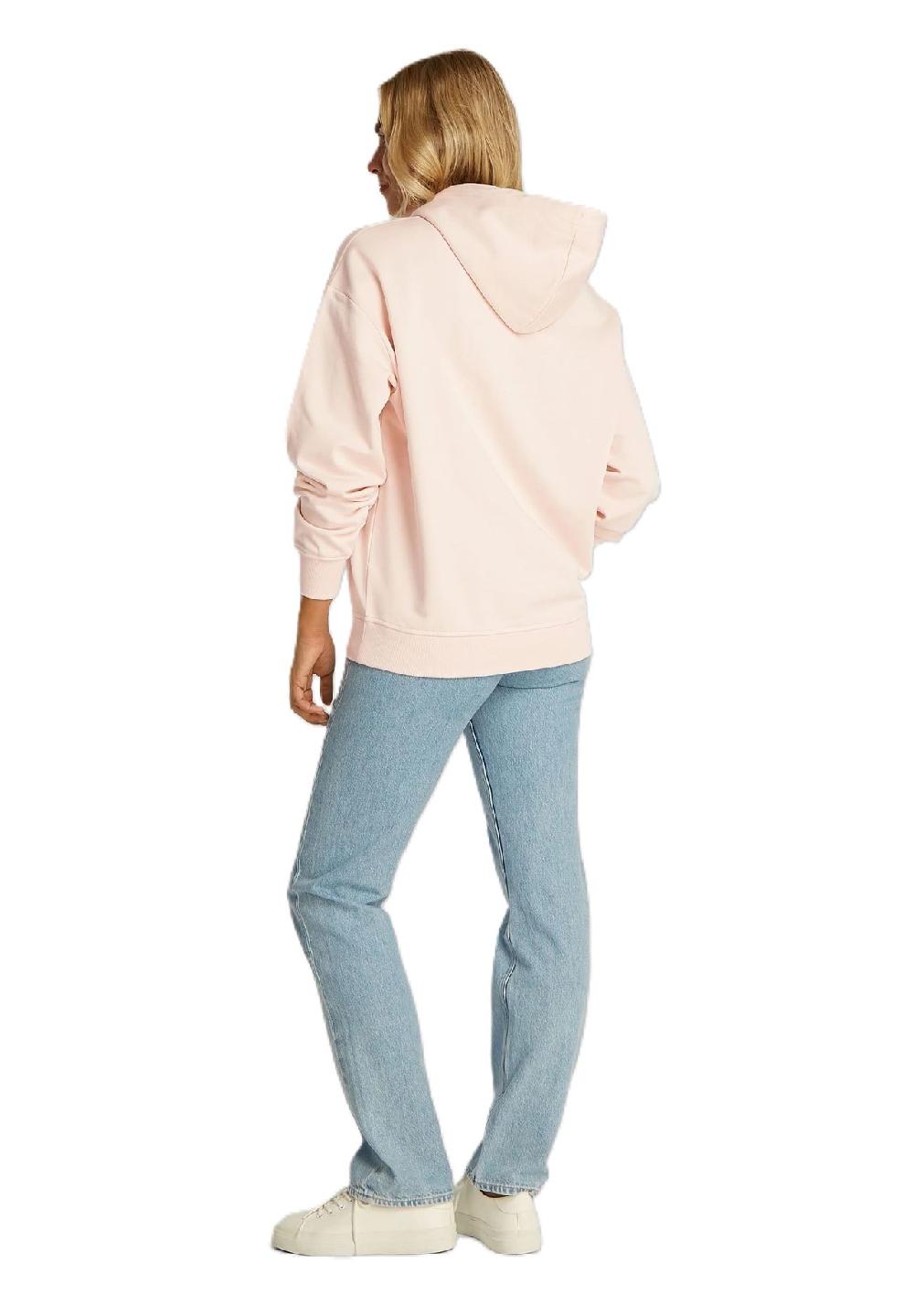 Calvin Klein Jeans Hoodie Rippbündchen Baumwolle für Damen Top Angebot