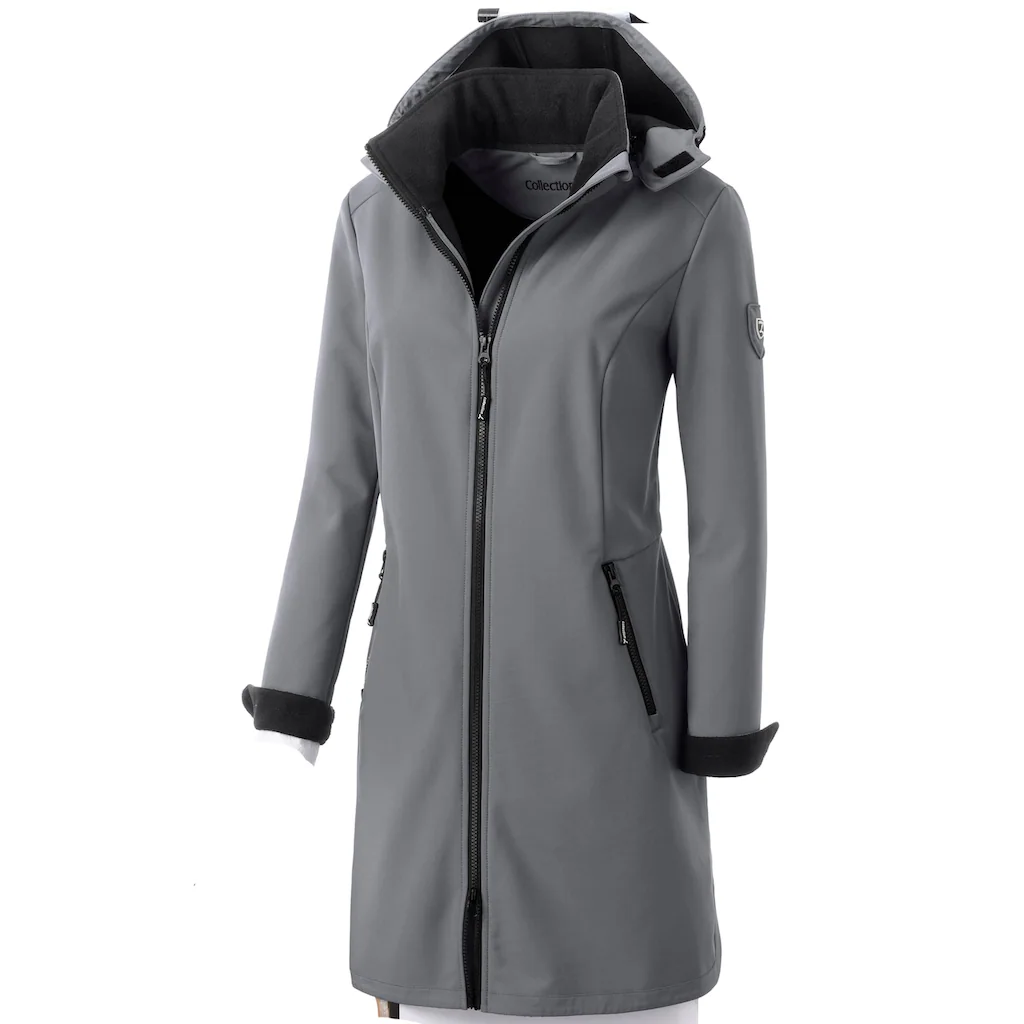 Casual Looks Softshelljacke mit Kapuze Begrenzte Freigabe