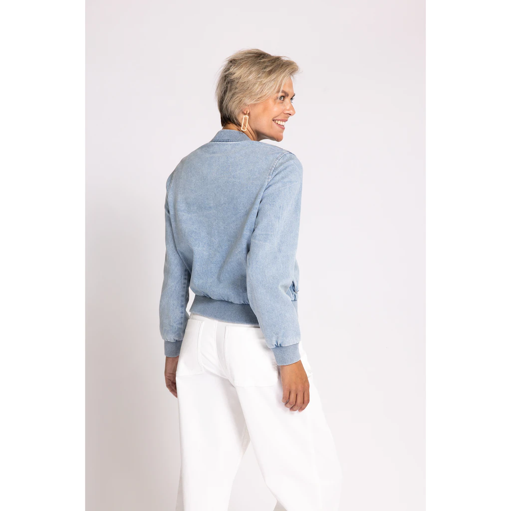 Zhrill Blouson in Unifarbe Neueste Stile