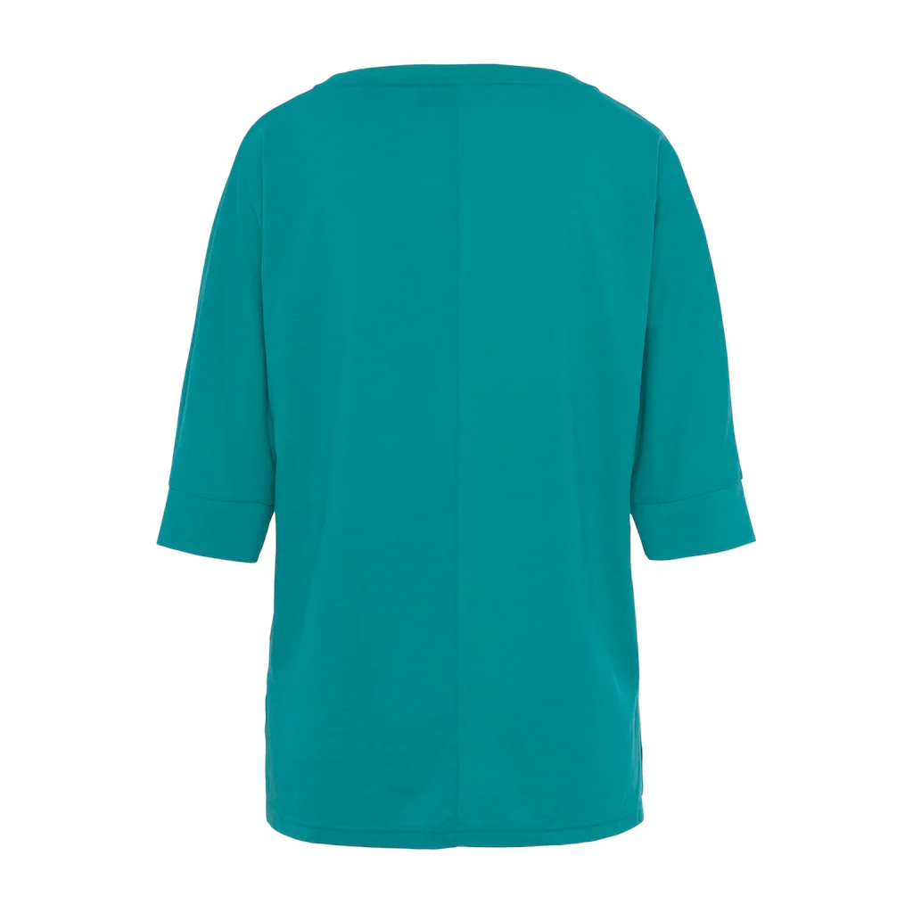 Elbsand 3/4-Arm-Shirt mit Logodruck Baumwoll-Mix lockere Passform Letzter Tag